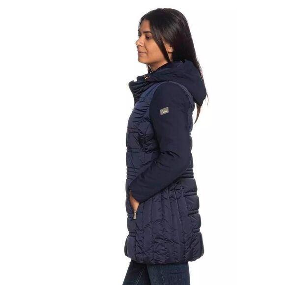 Yes Zee Long Sleeve Padded Jacket Women Blue Jackets & Coats - Picture 2 of 6